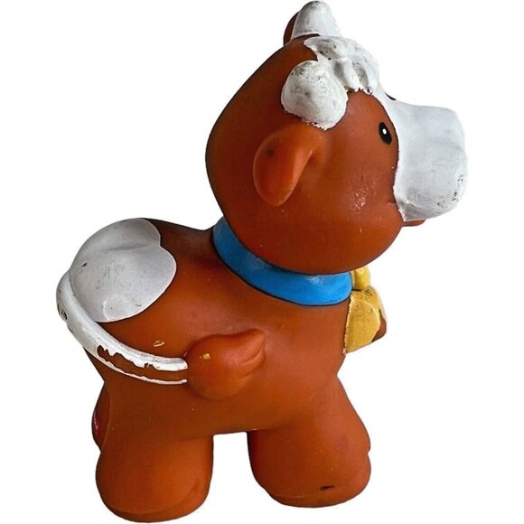 Mattel Fisher Price Little People 2001 Horse & 1997 Cow Farm Animals Vintage - Picture 7 of 11